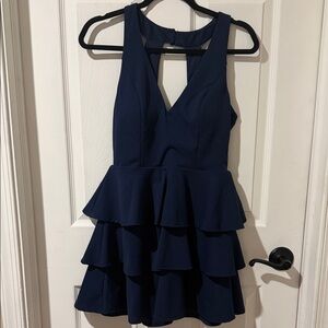 Trixxi Navy Blue Mini Dress
